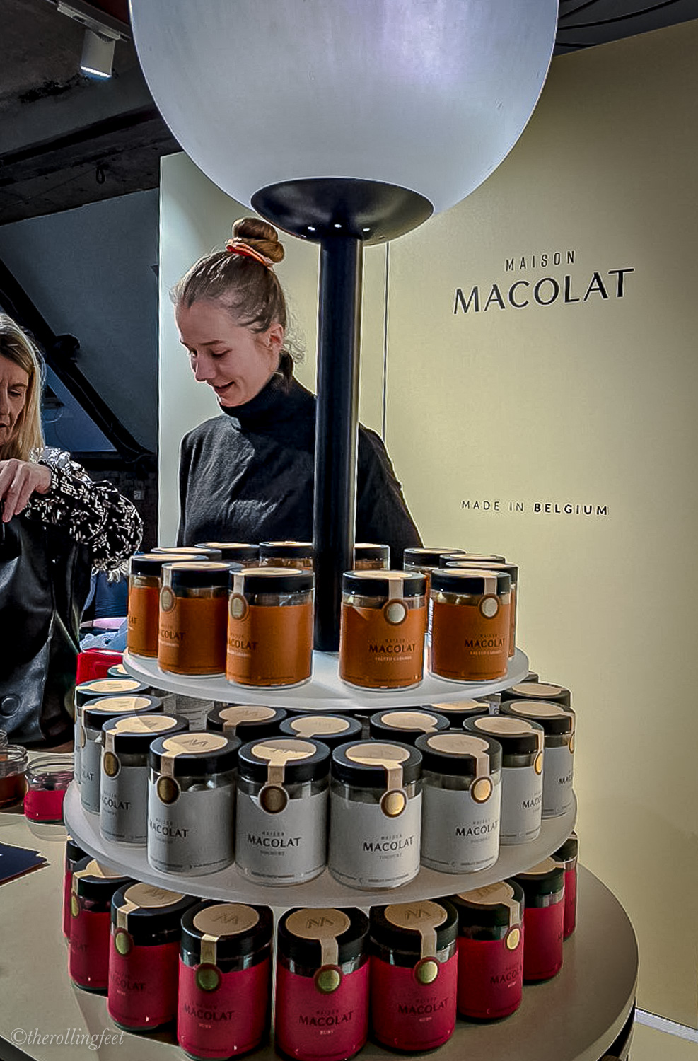 Macolat Chocolates stall at the Berlin fashion week