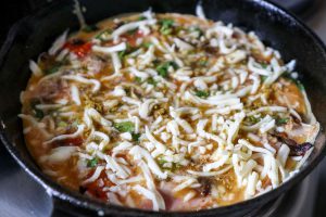 Curry masala veggie and ham frittatas
