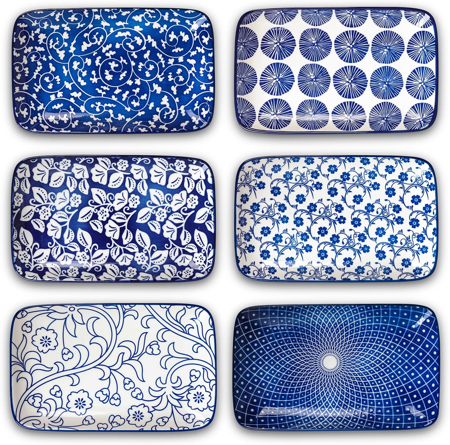 ceramic serveware in blue